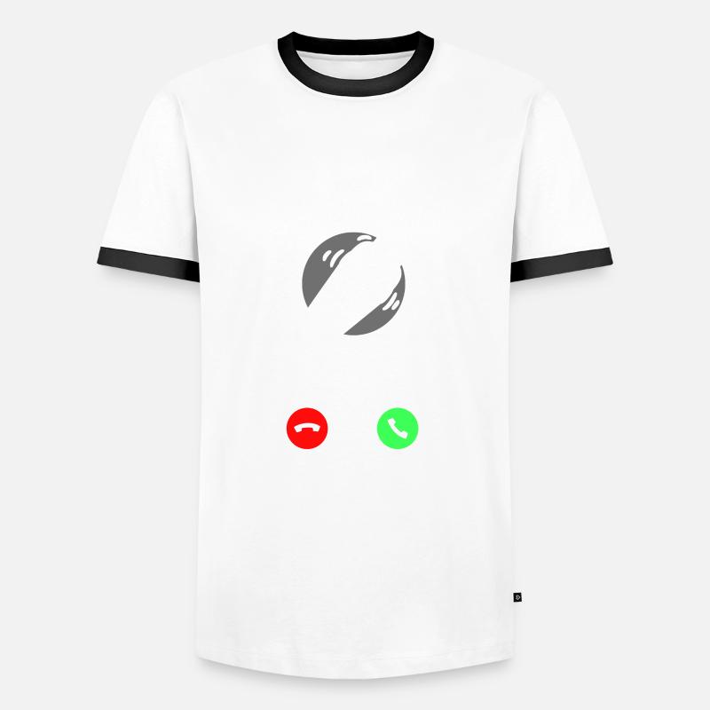 Bartender Mixologist Phone Display Men's Ringer Shirt