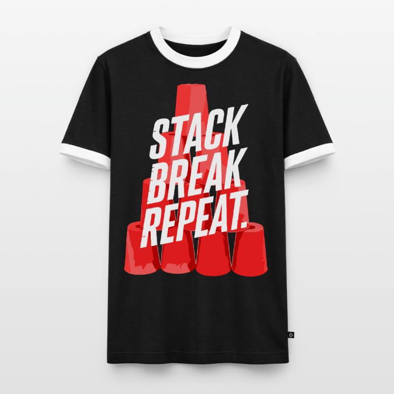 Stack Break Repeat Stacking Cups Speed Stacker Männer Kontrast-T-Shirt