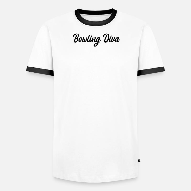 Bowling - Bowling Diva Männer Kontrast-T-Shirt