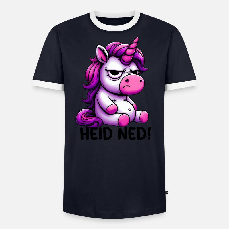 Zack Blad Funny Dialect Unicorn Men's Ringer Shirt
