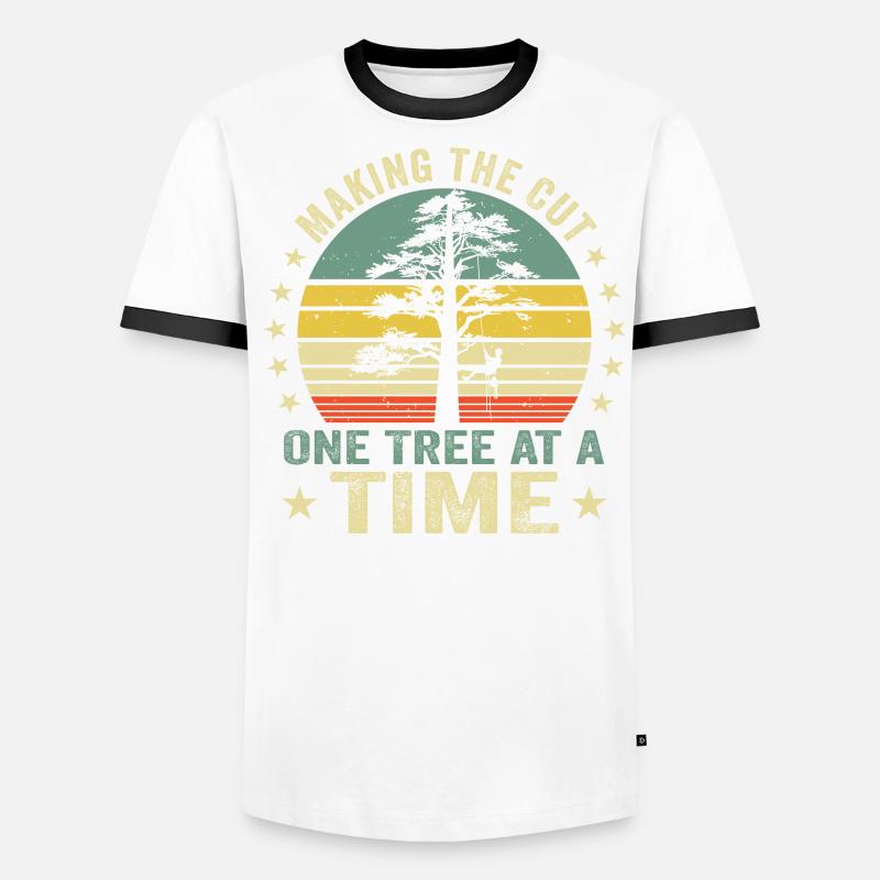 Arborist Arborist Tree Climber Tree Climbing Men's Ringer Shirt