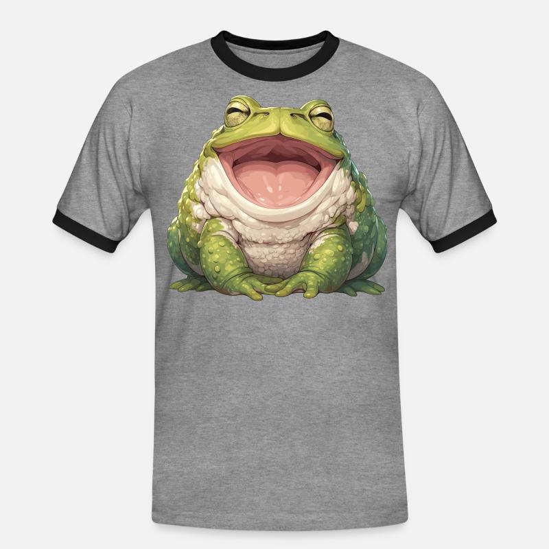 Toad Toads Toad - Men's Ringer Shirt - heather grey/black