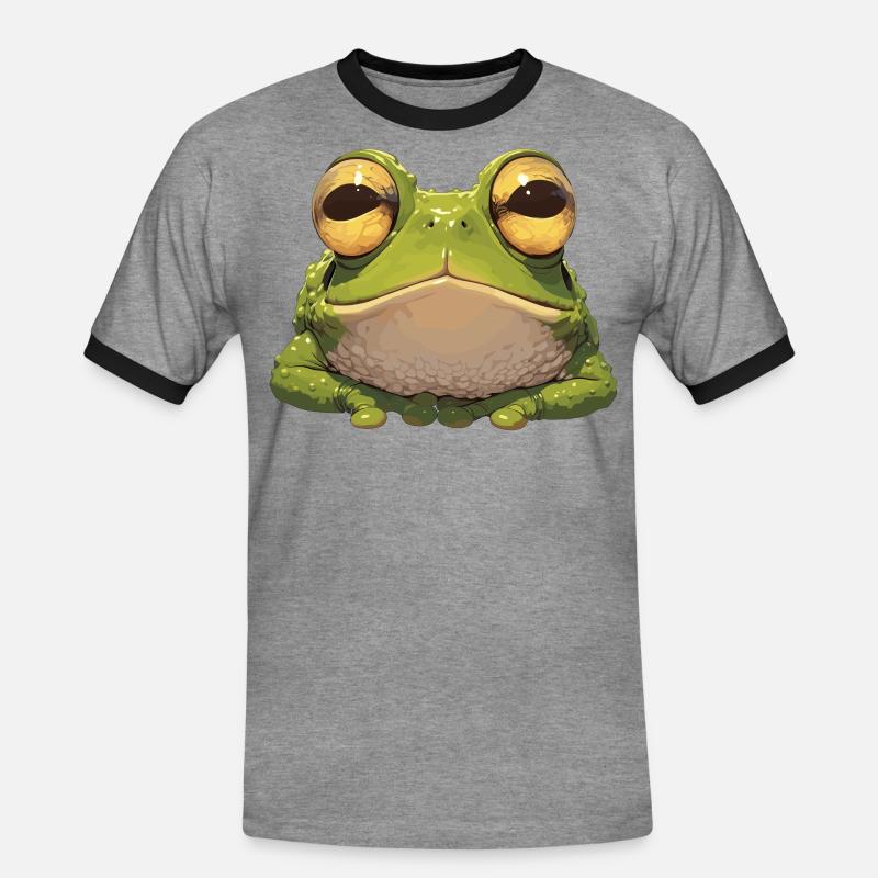 Toad Toads Toad - Men's Ringer Shirt - heather grey/black