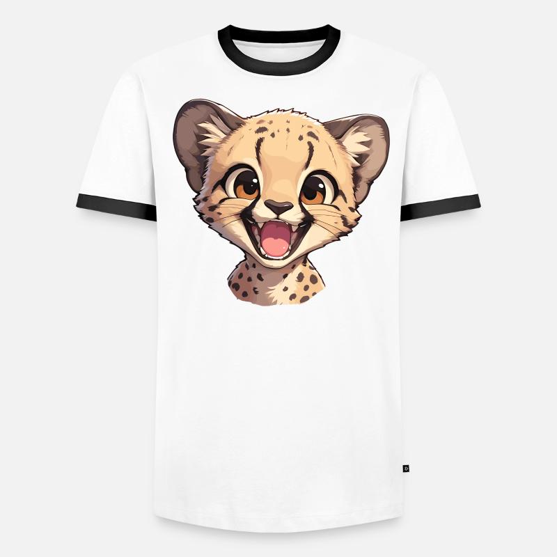 Guépard Geparde Gepard T-shirt contrasté Homme