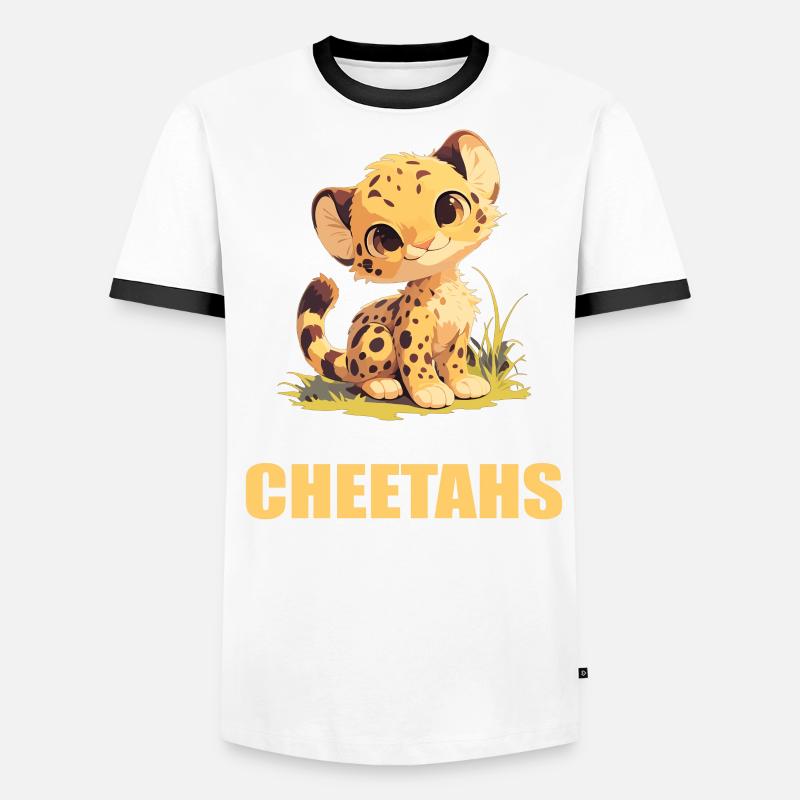 Guépard Geparde Gepard T-shirt contrasté Homme