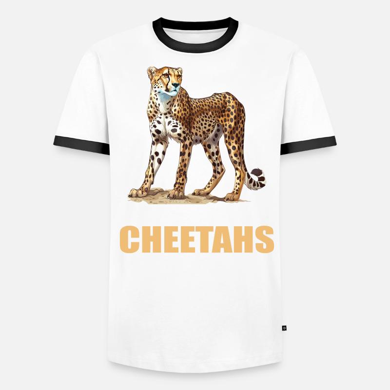 Guépard Geparde Gepard T-shirt contrasté Homme