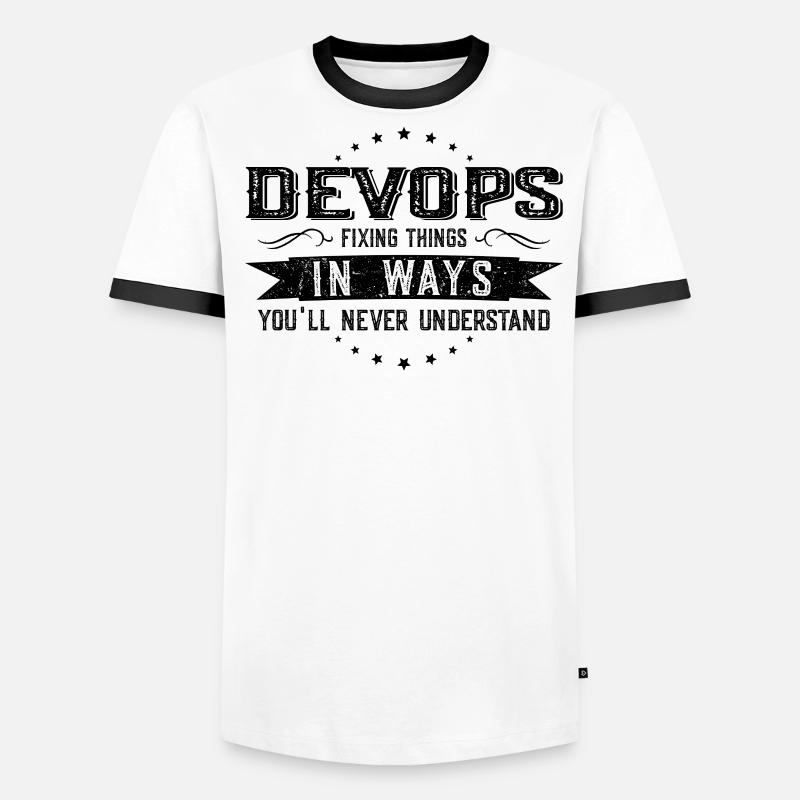 Developer Colleagues Gift Profession Saying Funny Men's Ringer Shirt