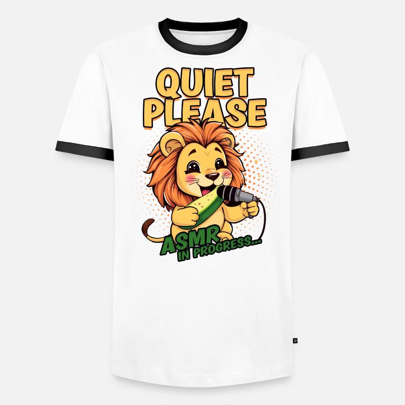 ASMR Flüstern Quiet Please ASMR in Progress Männer Kontrast-T-Shirt