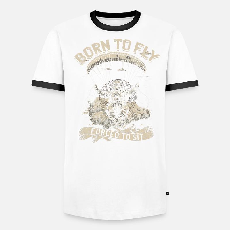 Paramoteur paramoteur T-shirt contrasté Homme