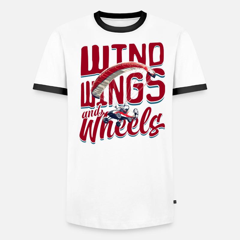 Ailes et roues de paramoteur T-shirt contrasté Homme