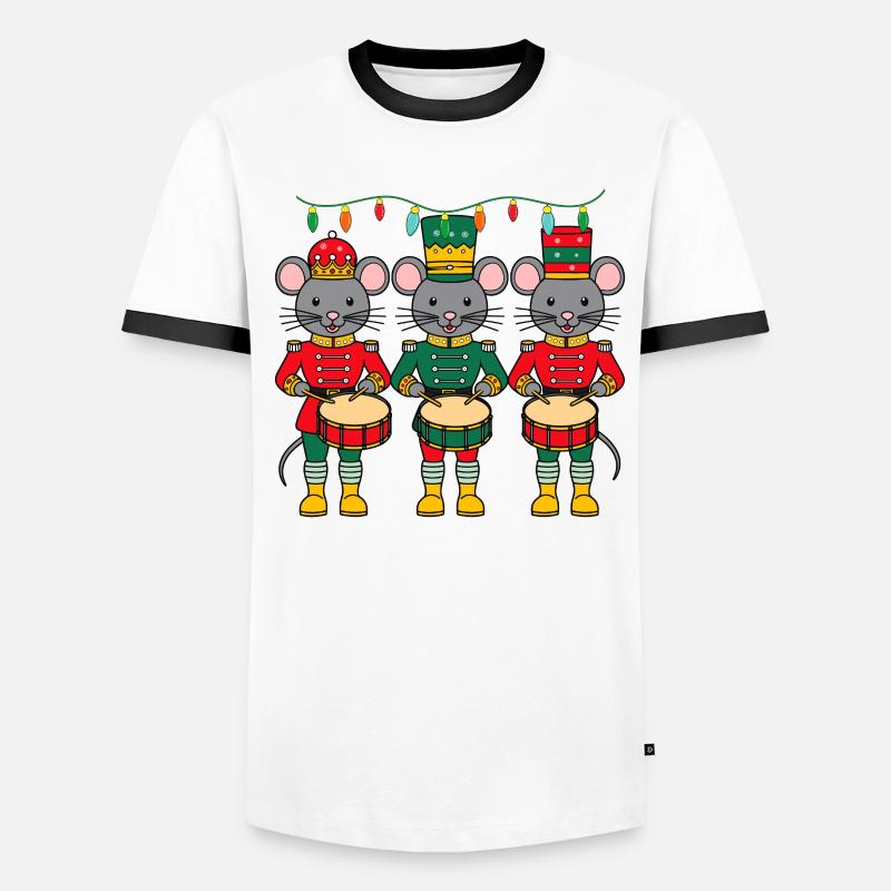 Nutcracker Team Mouse Männer Kontrast-T-Shirt
