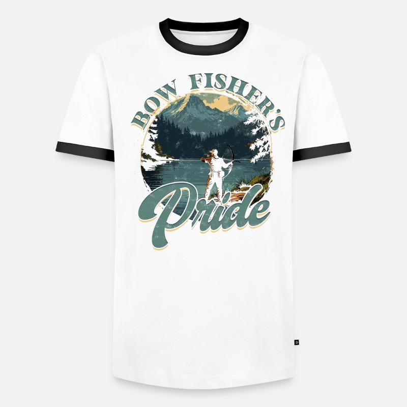 Bogenfischer Bogenfischen Bow Fishing Pride T-shirt contrasté Homme