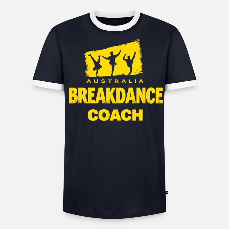 Motif Breakdance Coach – Tenue de danseuse avec style T-shirt contrasté Homme
