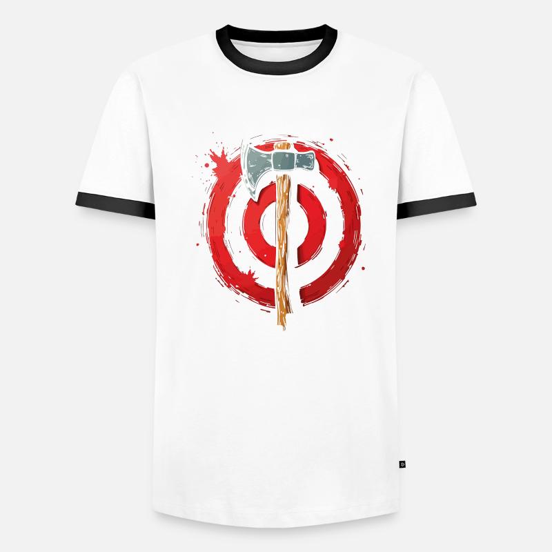 Lancer de hache Lanceur de hache Lancer de hache T-shirt contrasté Homme