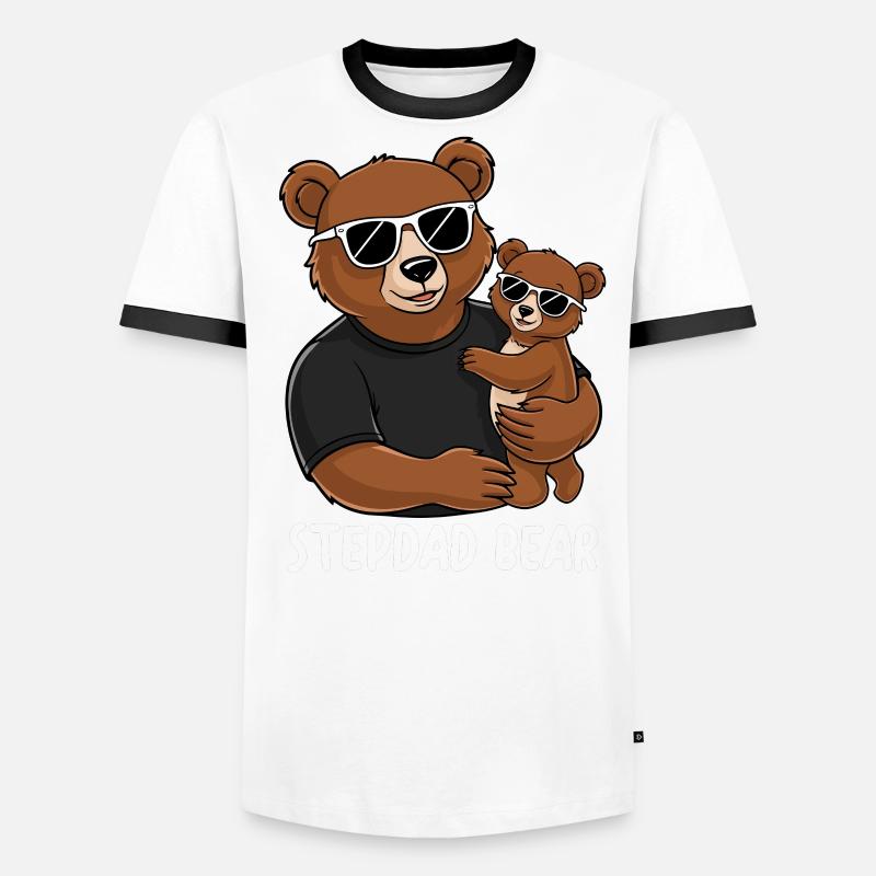 Stepdad Bear Männer Kontrast-T-Shirt