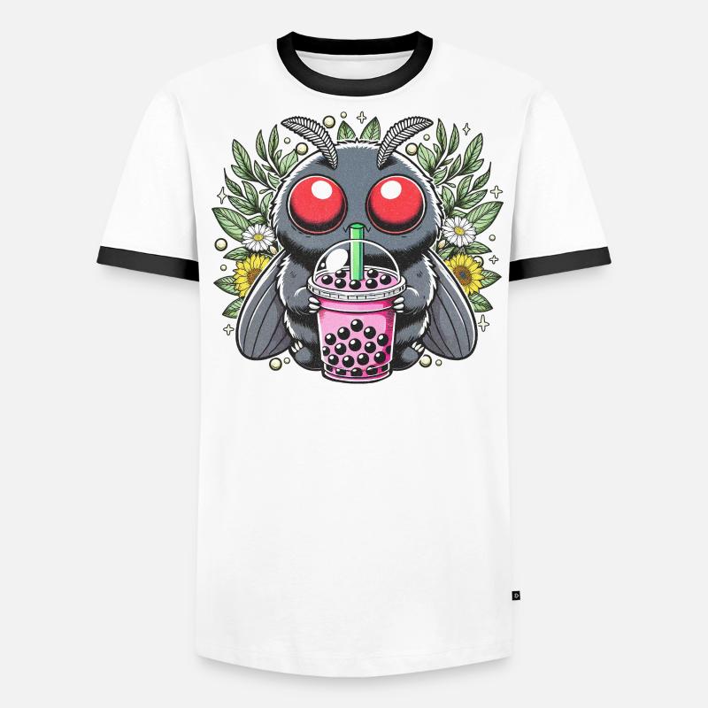 Mothman Bubble Tea Männer Kontrast-T-Shirt