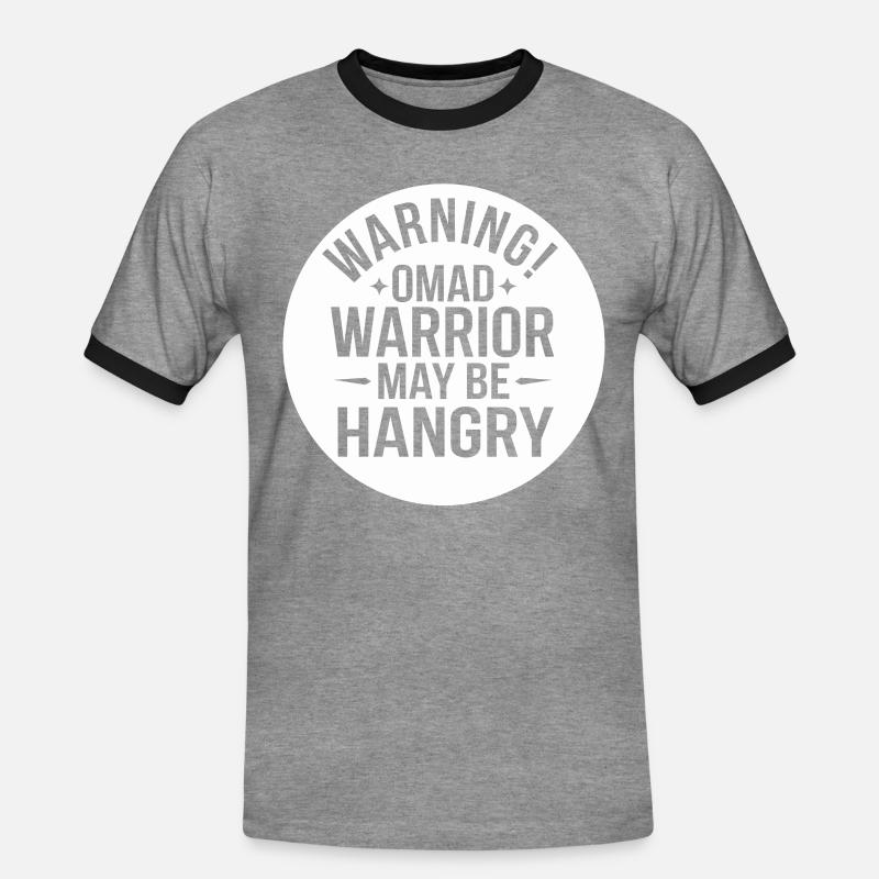 Intermittent fasting Intermittent fasting - Men's Ringer Shirt - heather grey/black