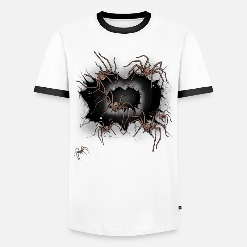 Spider Spiders Halloween Men's Ringer Shirt