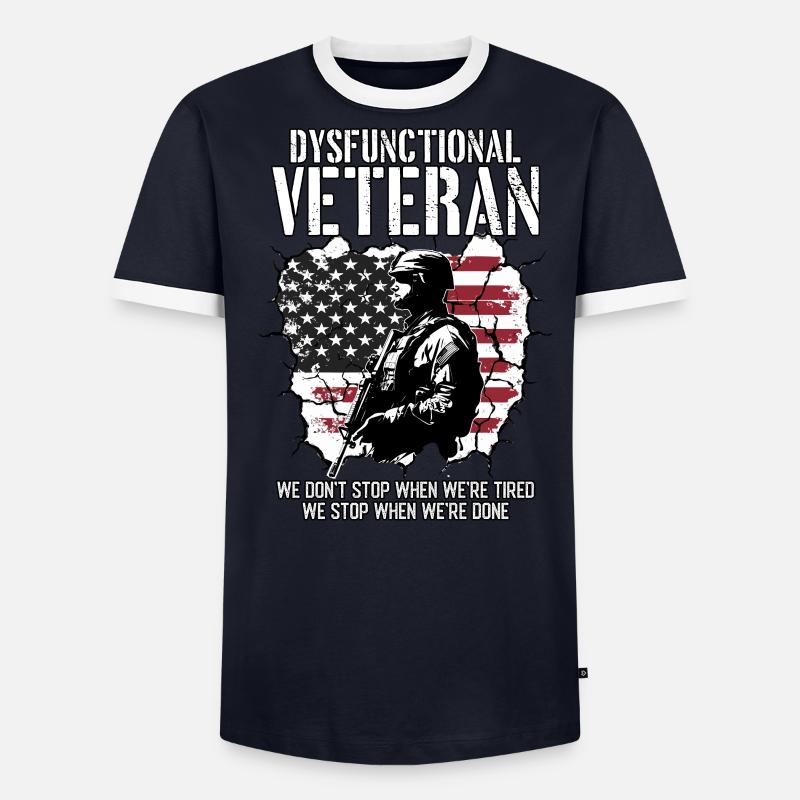 Dysfunctional Veteran Men's Ringer Shirt