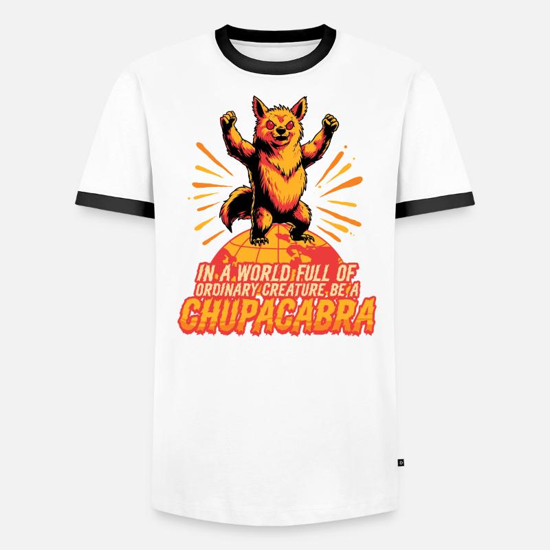 Chupacabra Cryptid Cryptozoology Men's Ringer Shirt