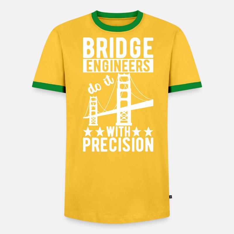 Bridge Engineer Bridge Construction - Men's Ringer Shirt - undefined