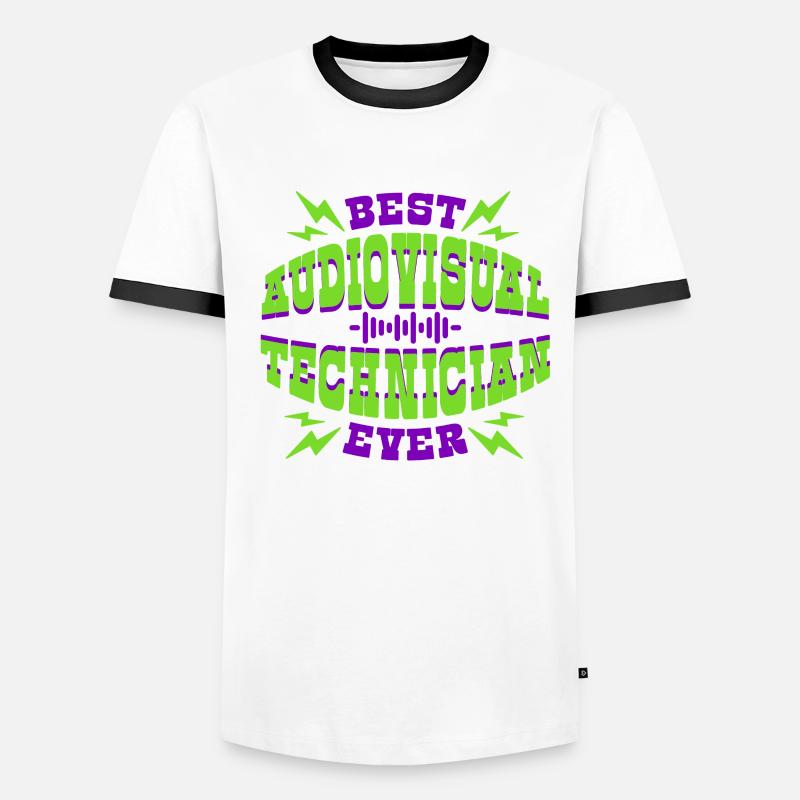 Audiovisual Technician AV Tech Men's Ringer Shirt