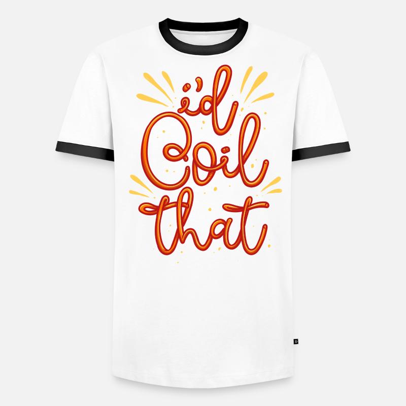 Audiovisual Technician AV Tech I'd Coil That Men's Ringer Shirt