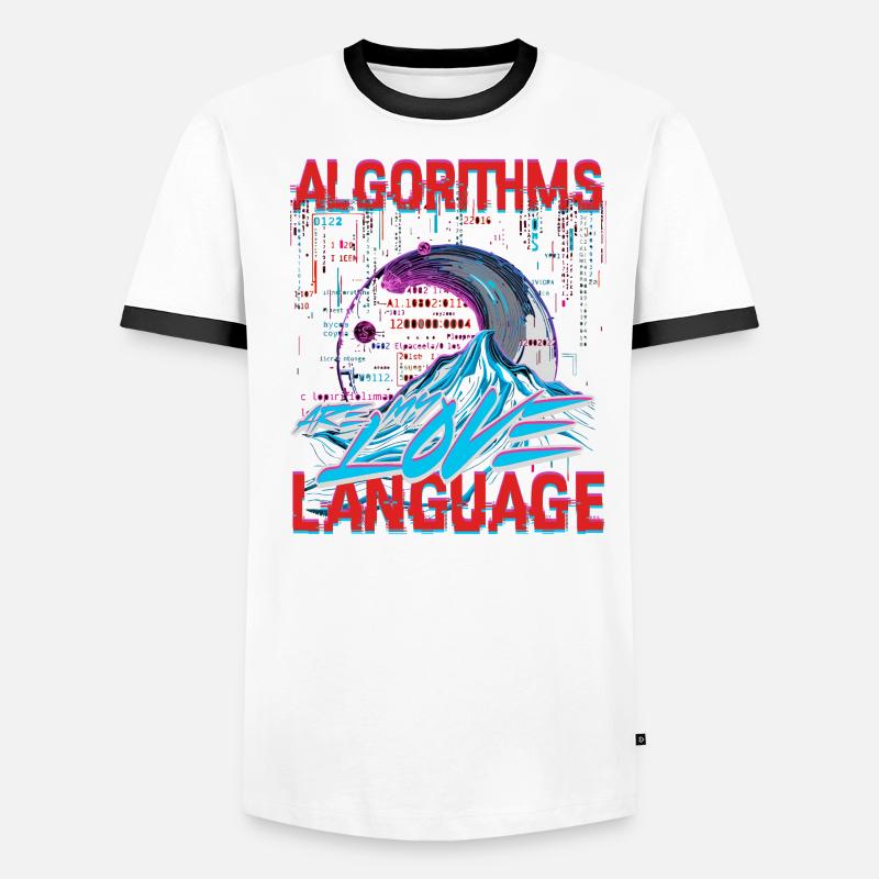 Computational Linguist Algorithms Are My Love Language Men's Ringer Shirt