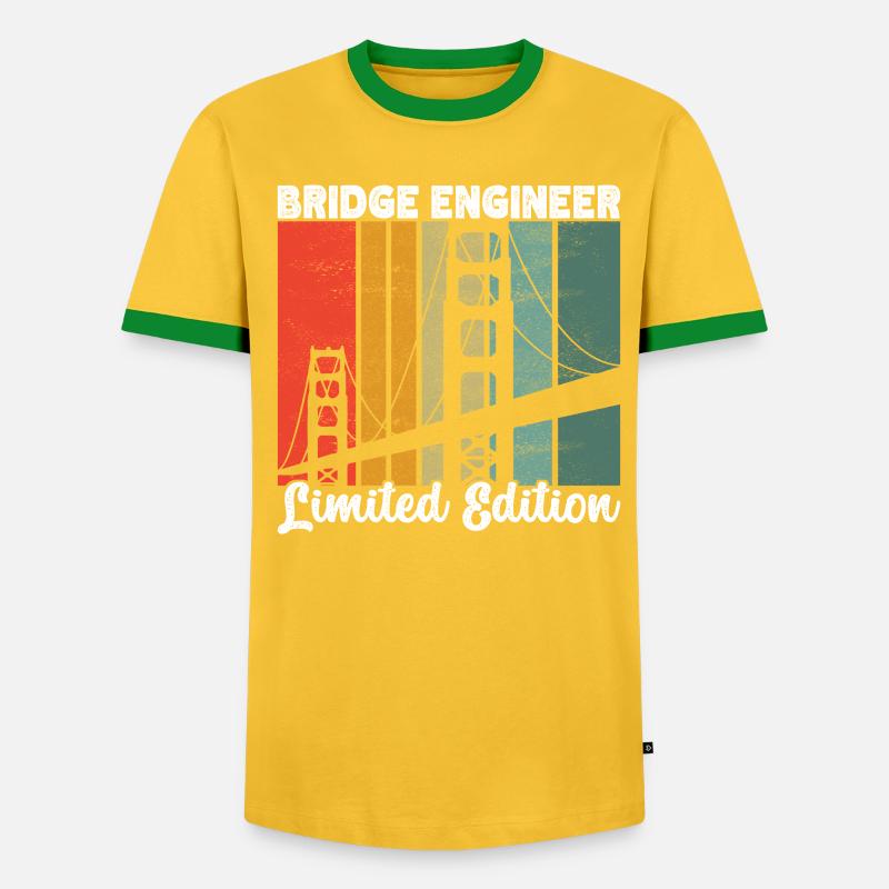 Bridge Engineer Bridge Construction - Men's Ringer Shirt - undefined