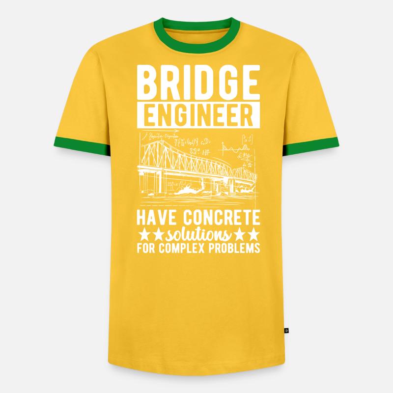 Bridge Engineer Bridge Construction - Men's Ringer Shirt - undefined