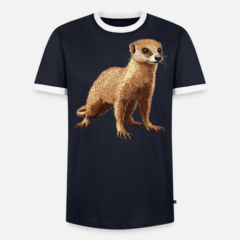La mangouste de mangouste T-shirt contrasté Homme