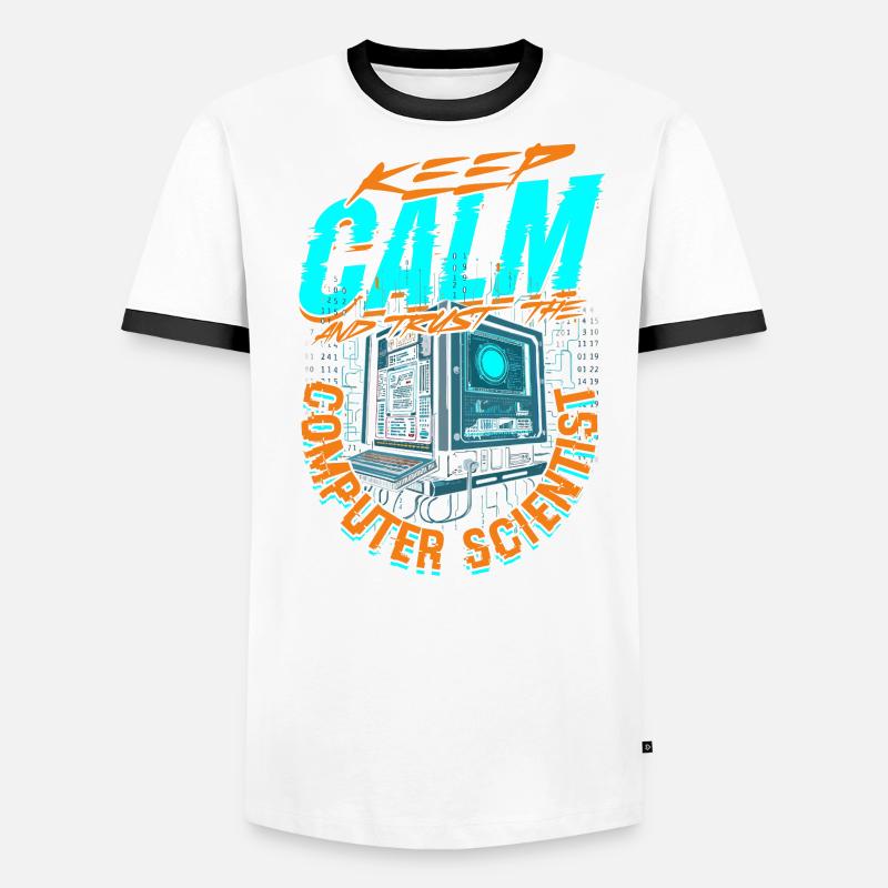 Keep Calm And Trust Theoretical Computer Scientist Männer Kontrast-T-Shirt