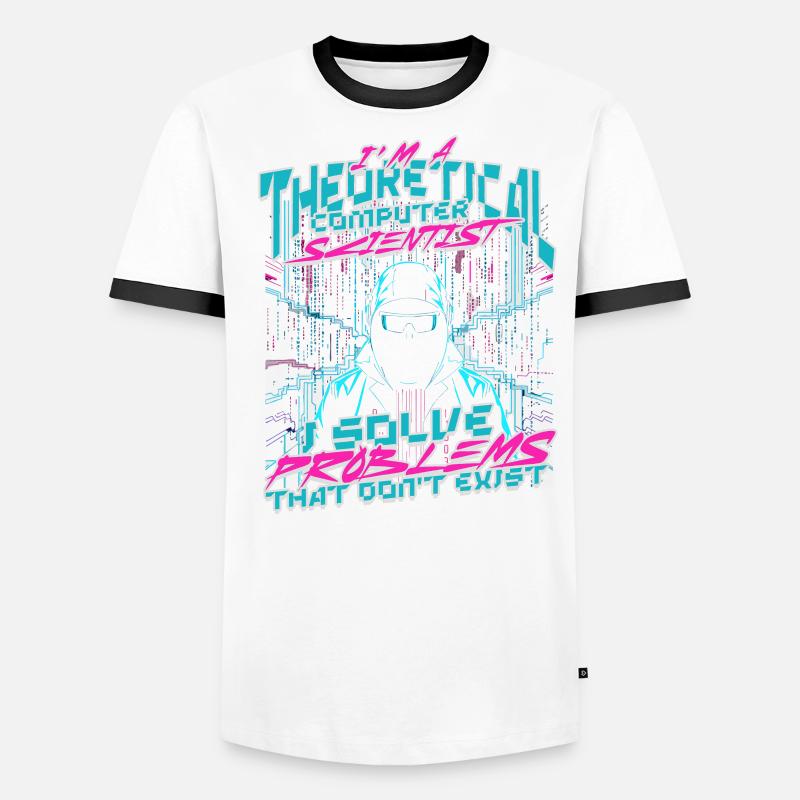 Informatiker I Solve Problems What Don't Exist Männer Kontrast-T-Shirt