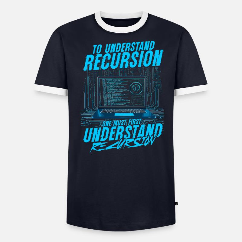 Computer Scientist Recursion Men's Ringer Shirt