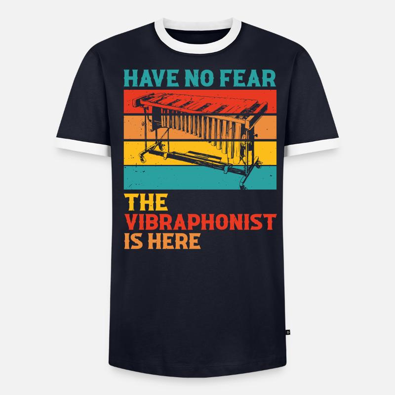 Vibraphone, marimba, vibraphoniste - T-shirt contrasté Homme - undefined