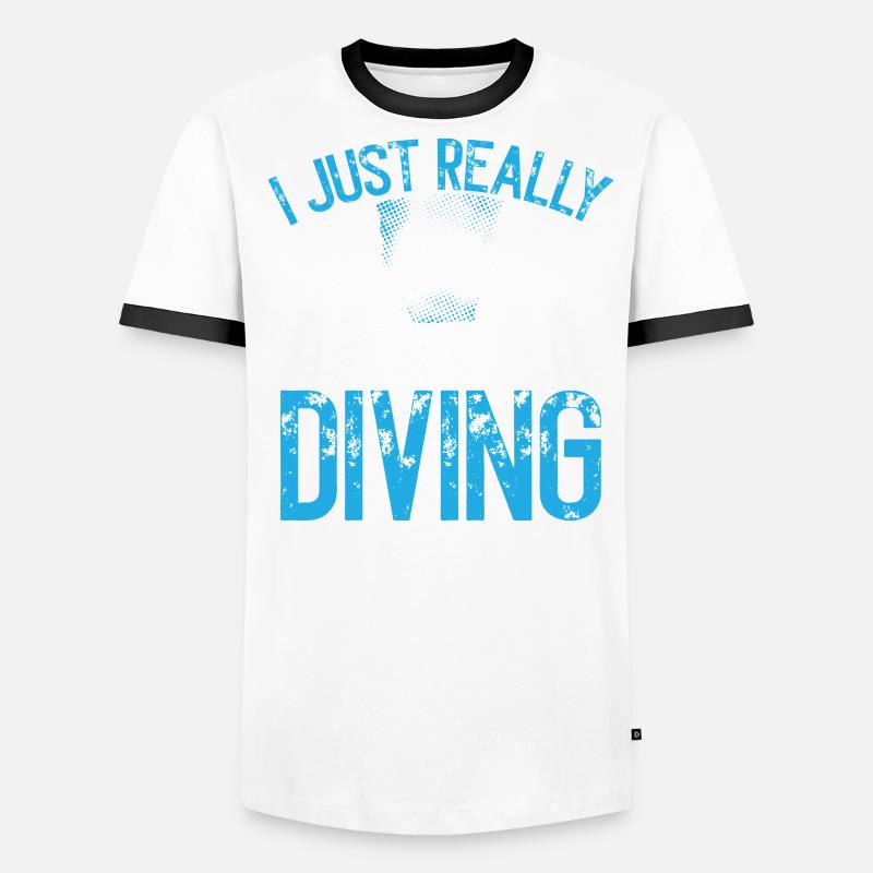 Springboard Diving Diving Diving Divers Men's Ringer Shirt