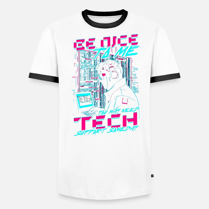 Informatiker Tech Support Männer Kontrast-T-Shirt