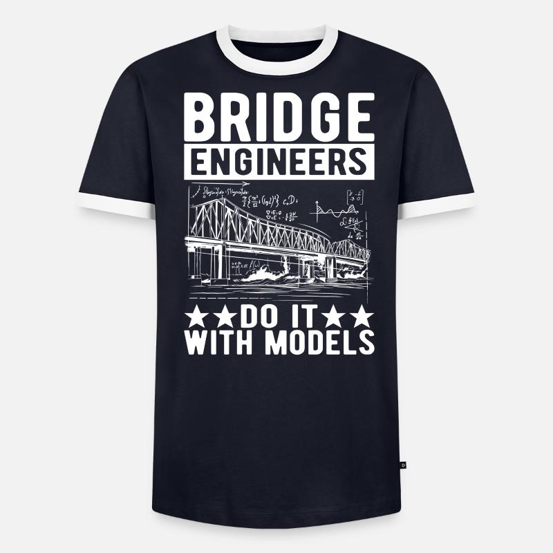 Bridge Engineer Bridge Construction - Men's Ringer Shirt - undefined