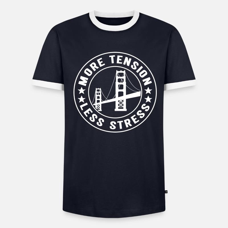 Bridge Engineer Bridge Construction - Men's Ringer Shirt - undefined