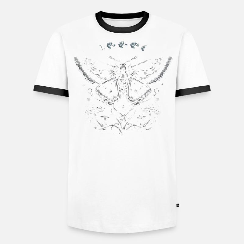Fairycore Fée Gothique Starlit Hex T-shirt contrasté Homme