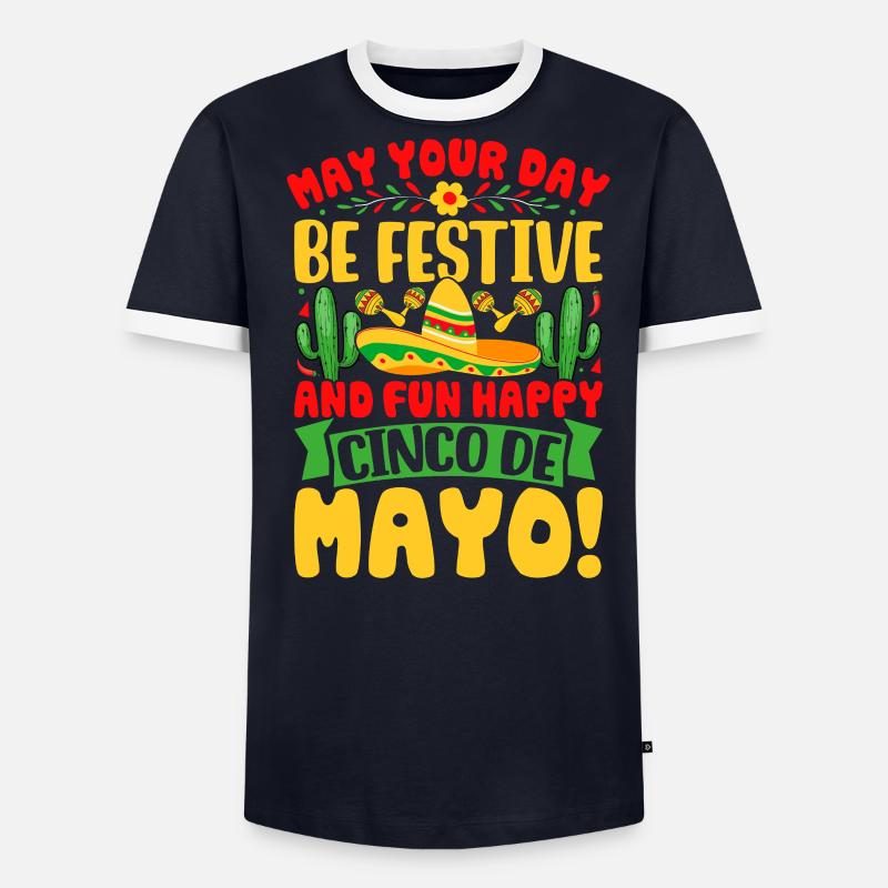 Cinco De Mayo Männer Kontrast-T-Shirt
