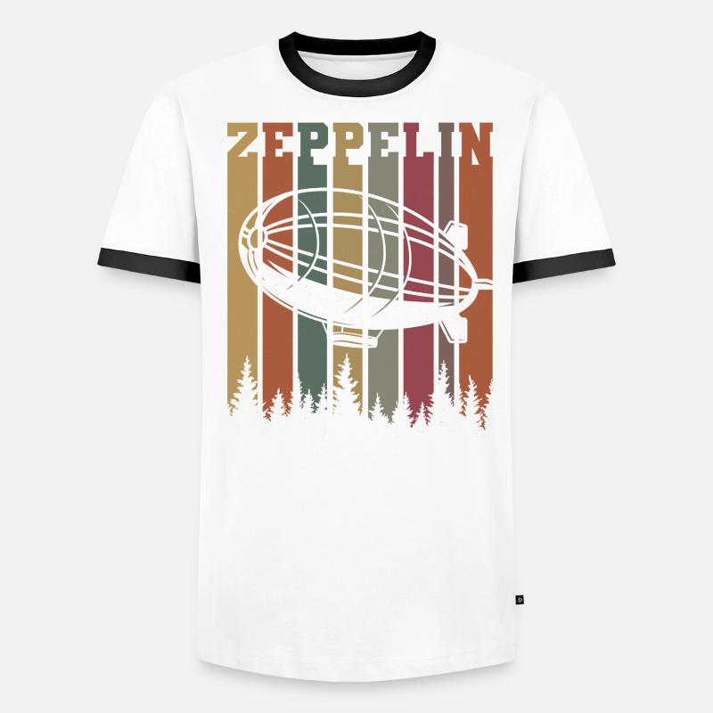 Zeppelin T-shirt contrasté Homme