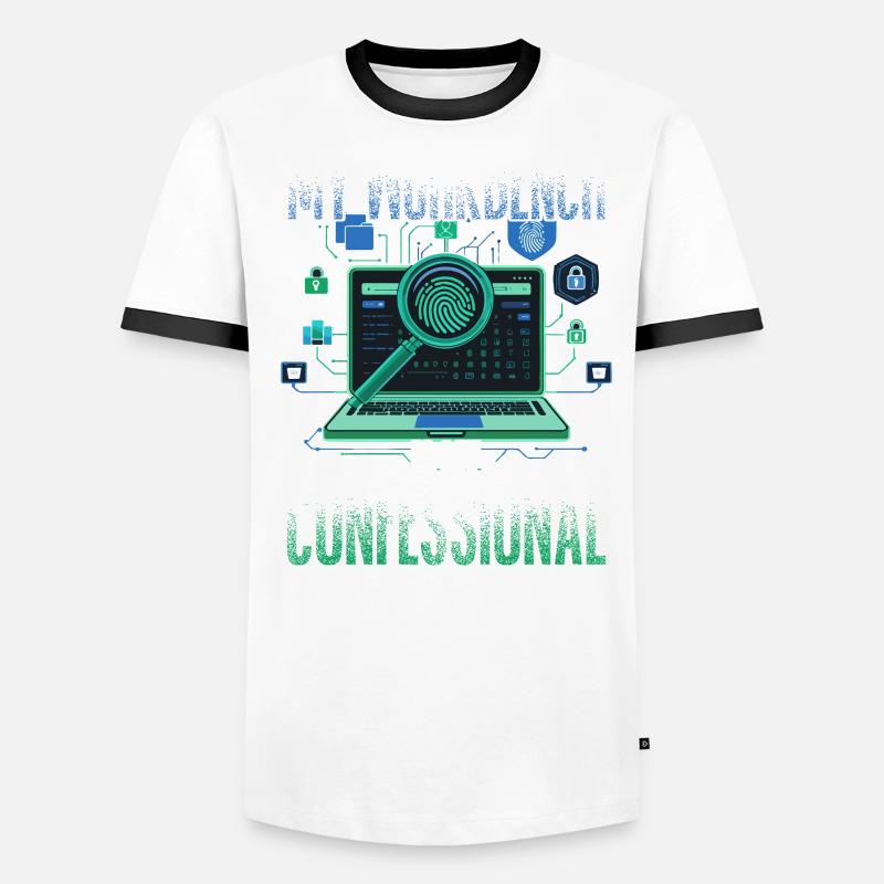 Digital Forensics My Workbench Is My Confessional Men's Ringer Shirt