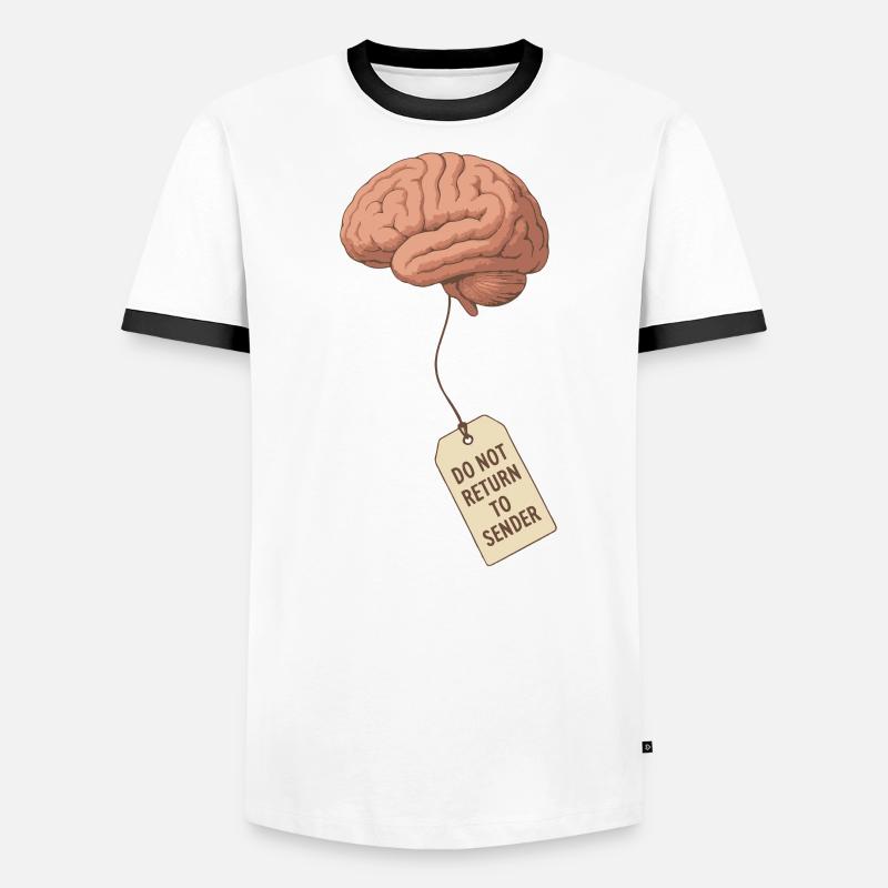 Do Not Return to Sender – Brain Seeks Owner Men's Ringer Shirt