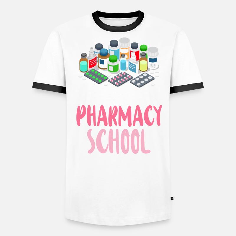 Pharmacy Tech Technician Männer Kontrast-T-Shirt