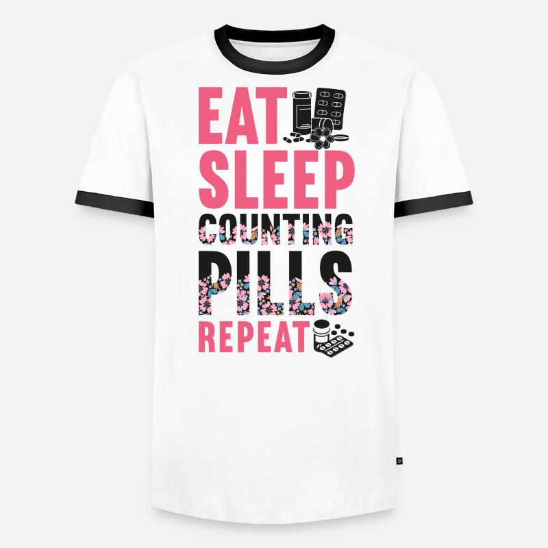 Pharmacy Tech Technician Männer Kontrast-T-Shirt