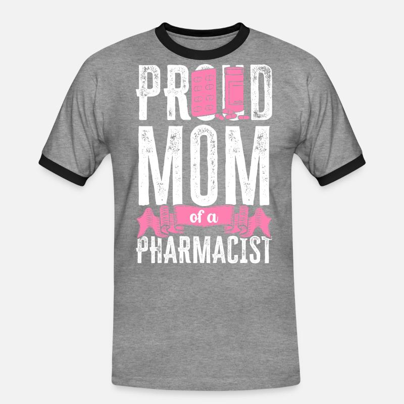 Pharmacy Tech Technician - Männer Kontrast-T-Shirt - Grau meliert/Schwarz