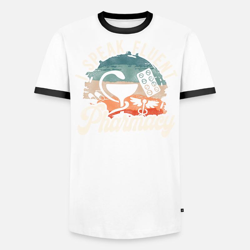 Pharmacy Tech Technician Männer Kontrast-T-Shirt