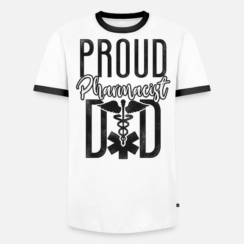 Pharmacy Tech Technician Männer Kontrast-T-Shirt