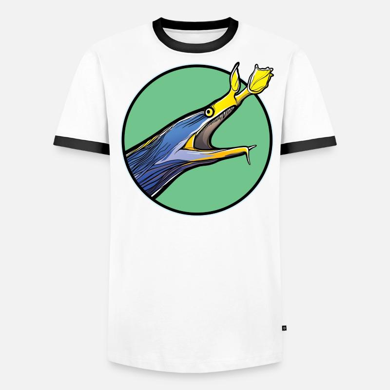 Nasal Moray Eel Ghost Moray Men's Ringer Shirt